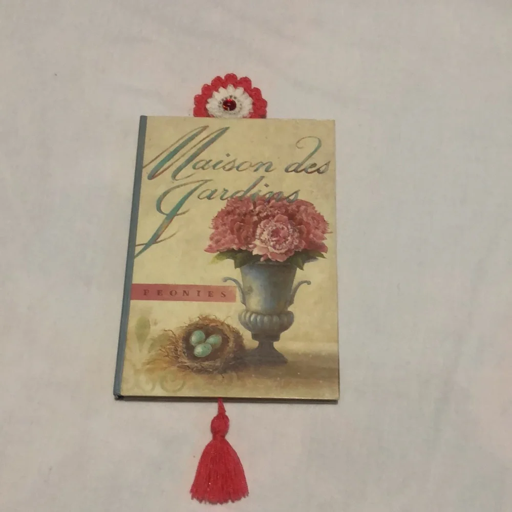 Beautiful Flower Bookmark handmade crochet